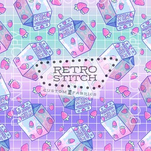 Strawberry Milk - Ombre Pattern PNG | Digital Download Background for Sublimation, Tumblers, Fabric Printing, DIY Crafts