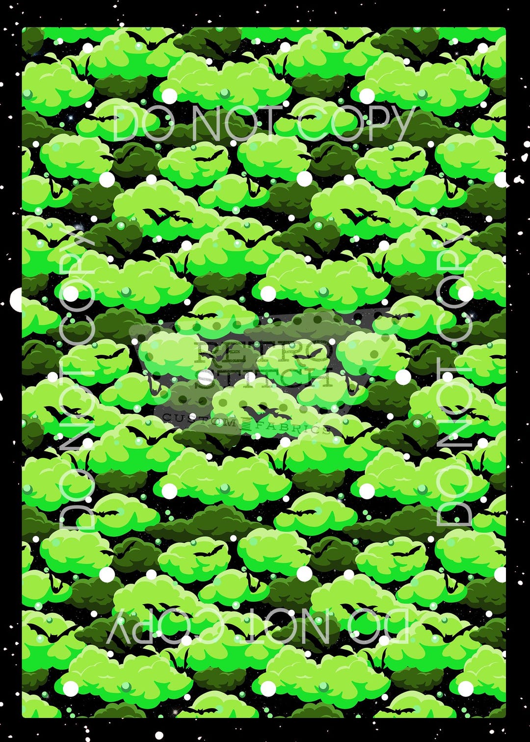 Scared Bat Pattern Scared of the Dark Green Coordinate – Spooky Bat Seamless Pattern ...