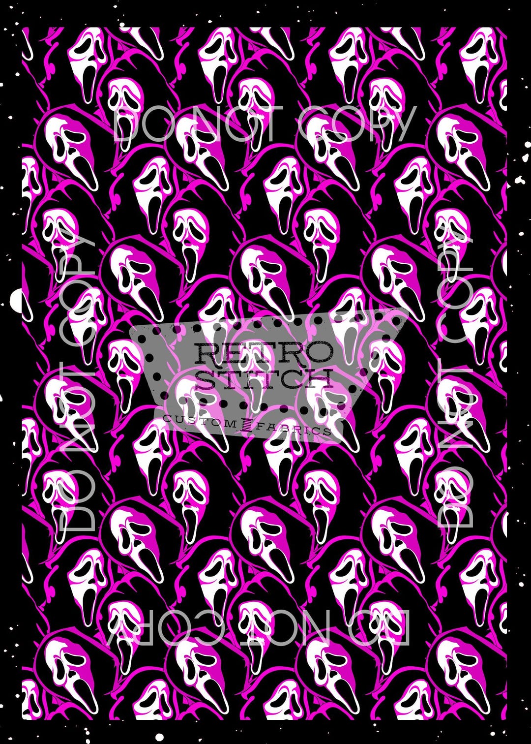 Ghost Face Horror Seamless Pattern | Slasher Movie Fabric (digital ...
