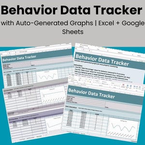 Editable Behavior Tracking Spreadsheet for ABA, IEP, Special Ed, & FBA, Digital