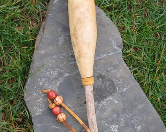 Gourd Rattle Shaker, Primitive Style, Shamans Toolbox, Sound Therapy, Meditation Tool, Calming Healing, Gift For Her, Gift For Him, Handmade