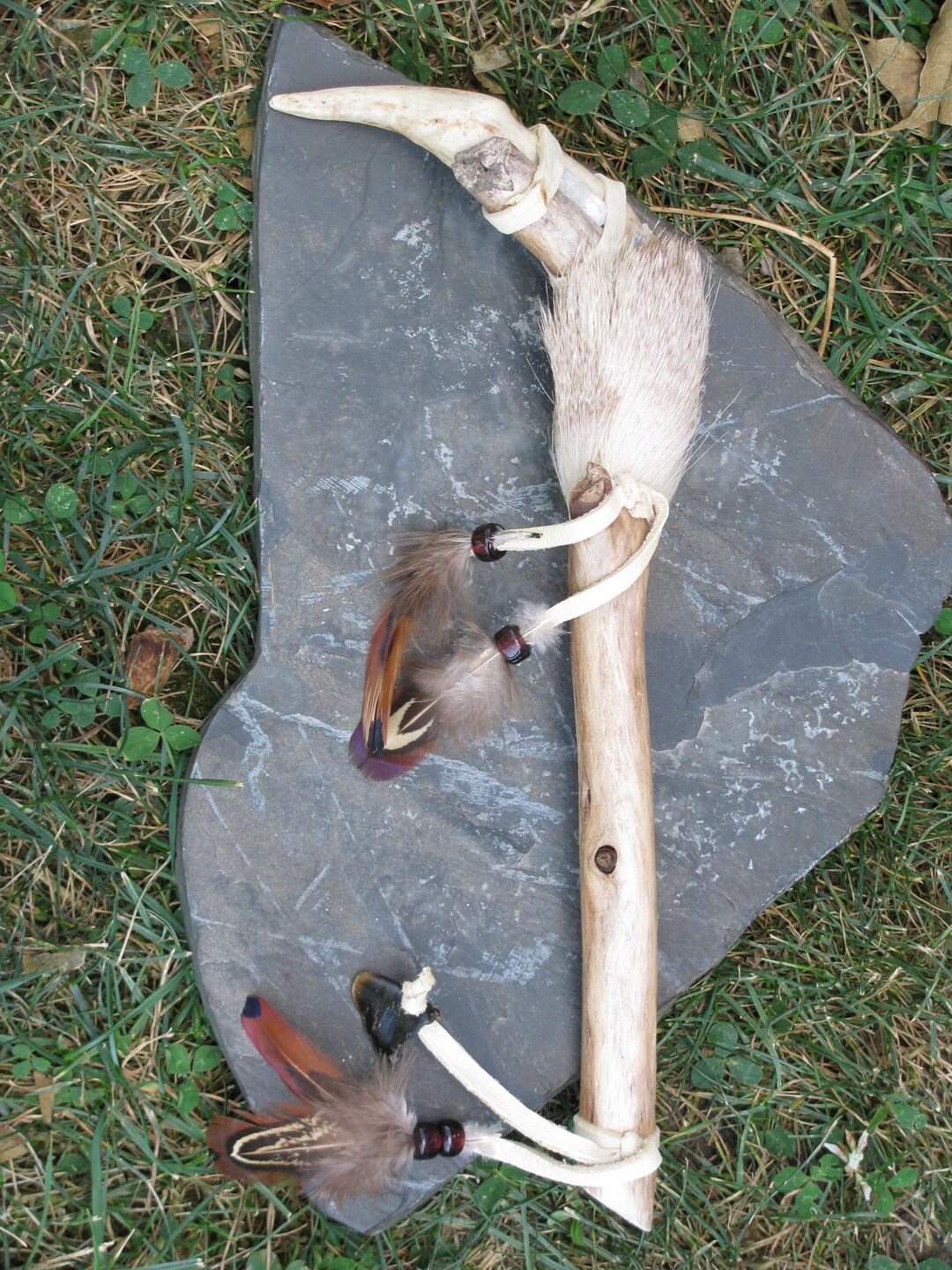 Talking Stick: Ritual Tool, Deer Medicine, Antler Tip, Deer Toe - Etsy