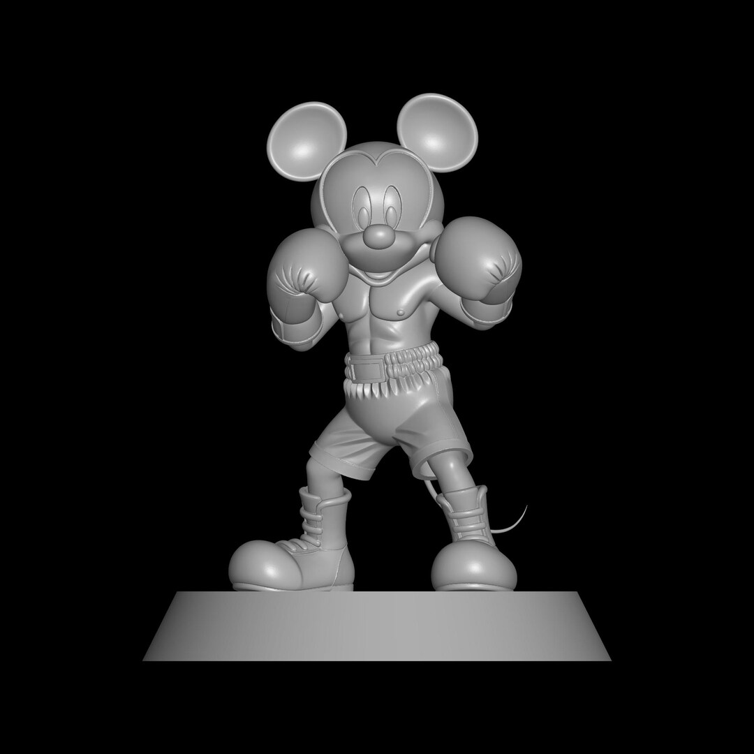 Boxer Mouse Boxer Mickey Mouse STL File: 3D Printing Model, Dnd & Cosplay - Etsy UK