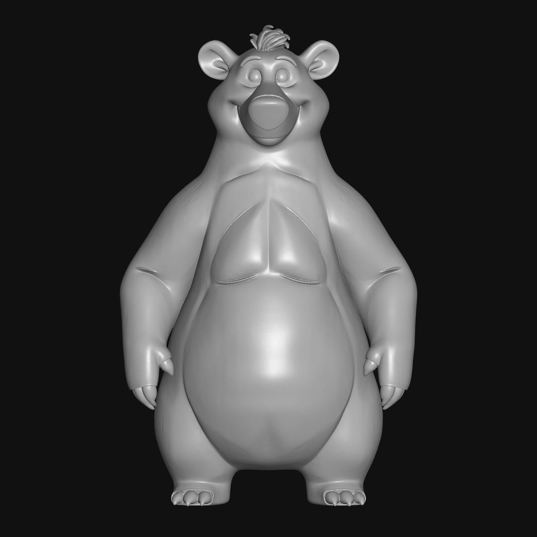 Baloo Figure STL File: 3D Printing Model for Dnd & Cosplay - Etsy