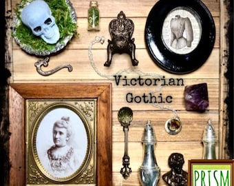 Victorian Gothic Gift Box: Vintage Collectibles & Handmade Finds