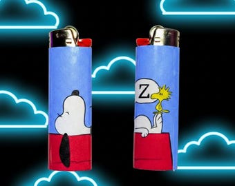 Cute Dog Snoop Bird Lighter wrap/cover/sticker WRAPPED