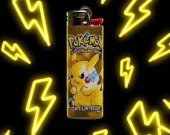 Poke Yellow GB cover Lighter wrap/sticker/cover FULLY WRAPPED