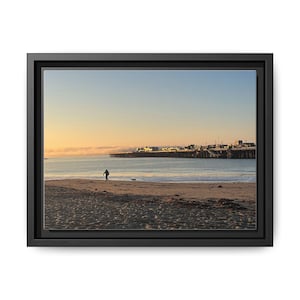 Framed Beach Canvas Art Print, Ocean Decor, Coastal Wall Art, Vacation Home Decor, Nautical Home Accent, Gift for Beach Lovers