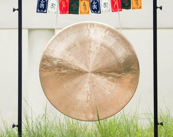 Handmade Nepali Bell Gong with Stand: Sound Healing, Meditation & Yoga