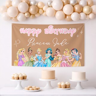 Festone Banner Principessa Per Festa A Tema - Decorazione Con Scritta Principessa, Elegante E Scintillante, Per Compleanni E Baby Shower
