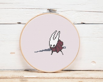 Hornet from Hollow Knight Cross stitch pattern