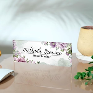 Christmas Gift, Personalized Acrylic Gift, Phd Gift, Gift New Office, Name Plate for Desk, Private Gift, Office Decor, Desk Plaque