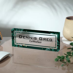Christmas Gift, Personalized Acrylic Gift, Phd Gift, Gift New Office, Name Plate for Desk, Private Gift, Office Decor, Desk Plaque