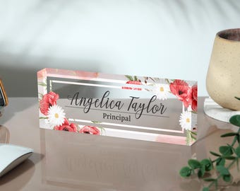 Personalized Desk Name Plate for Boss, Manager, Executive Office Decor