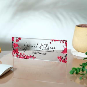 Personalized, Student Graduation Gift, Custom Name Plate for Desk, Personalized New Office Decor, Acrylic Name Plate, Custom Name Plaque