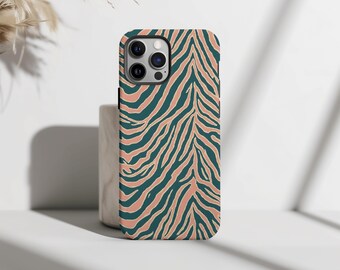 Pink Zebra iPhone 16 Pro Case: Retro Y2K Animal Print, Glossy or Matte