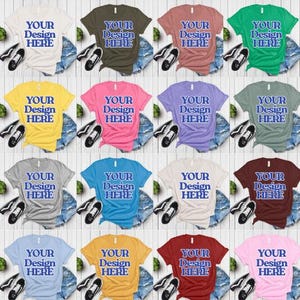 Bella Canvas 3001 Mockup Bundle: T-Shirt Mockups (Digital Download)