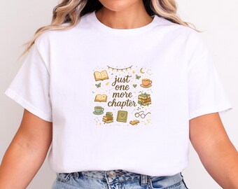 Nur noch ein Kapitel Shirt, süßes Lese T-Shirt, lustiges Buch-Liebhaber-Shirt, gemütliches Bücherwurm-T-Shirt, literarisches Geschenk für Leser