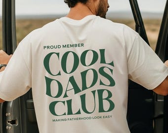 Cool Dads Club Shirt, Comfort Colors Dad Tee, Making Fatherhood Look Easy Shirt, Fathers Day Gift, New Dad Gift
