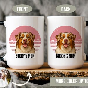 Custom Pet Mug With Dog Photo And Name, Personalized Dog Mom Or Dad Gift, Pet Portrait Coffee Mug, Custom Pet Gift, Custom Dog Lover Gift