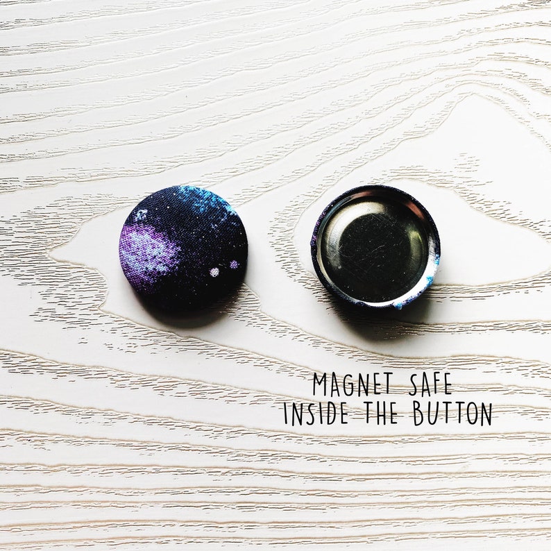 quilting Needle point Galaxy space double sided button Needle Minder Cross stitch embroidery