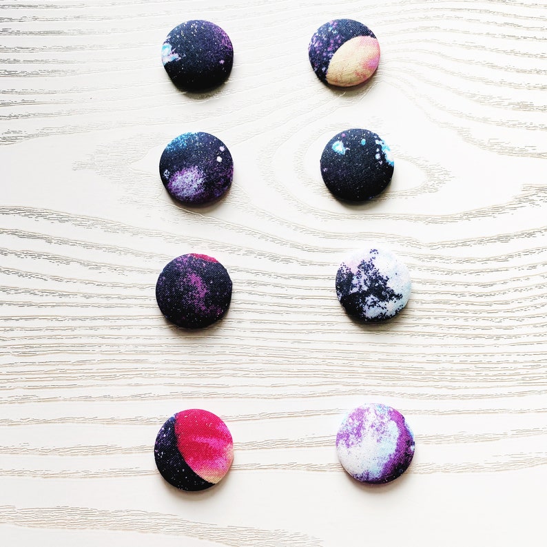 quilting Needle point Galaxy space double sided button Needle Minder Cross stitch embroidery