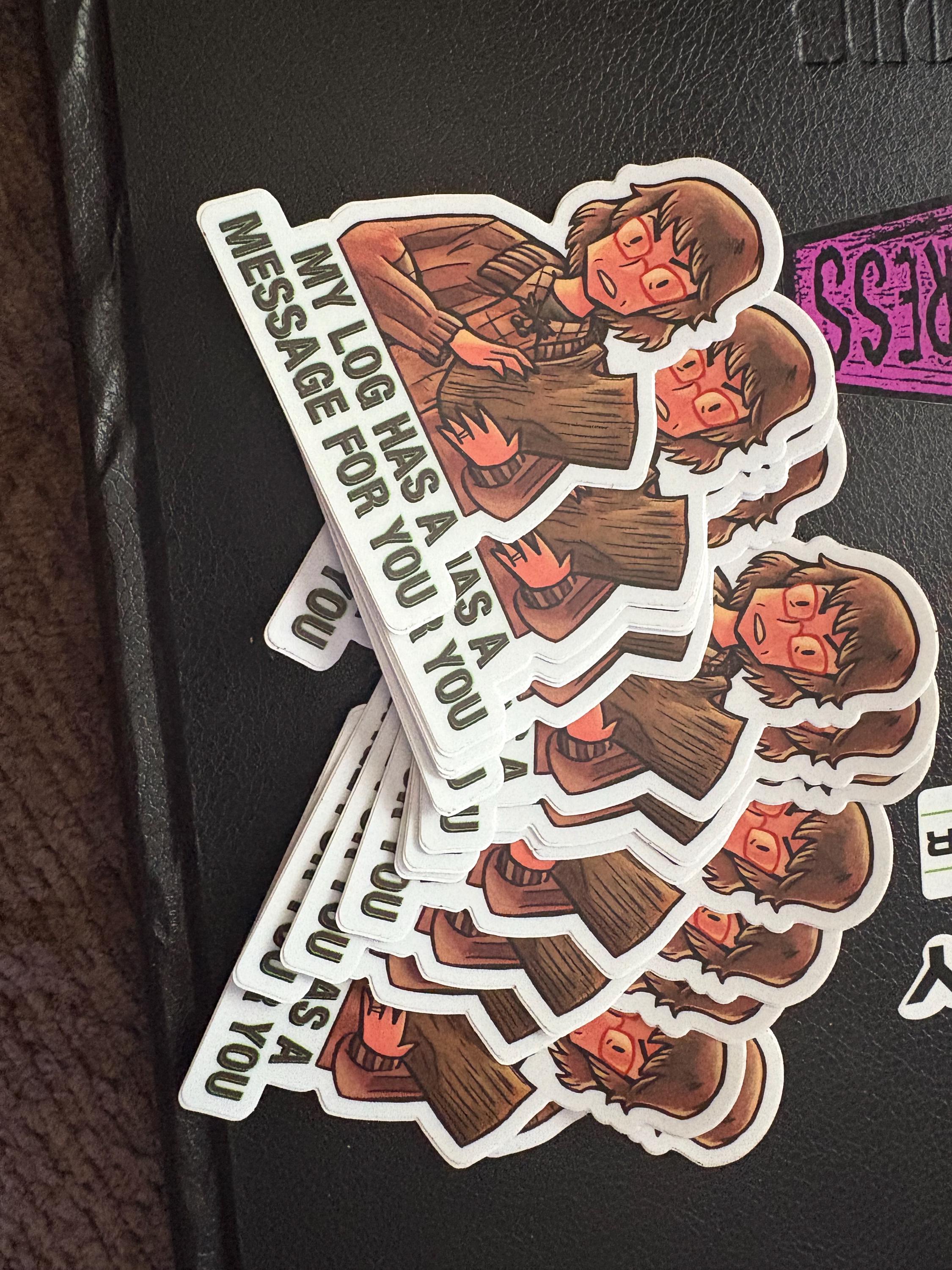 Log Lady Sticker - Etsy