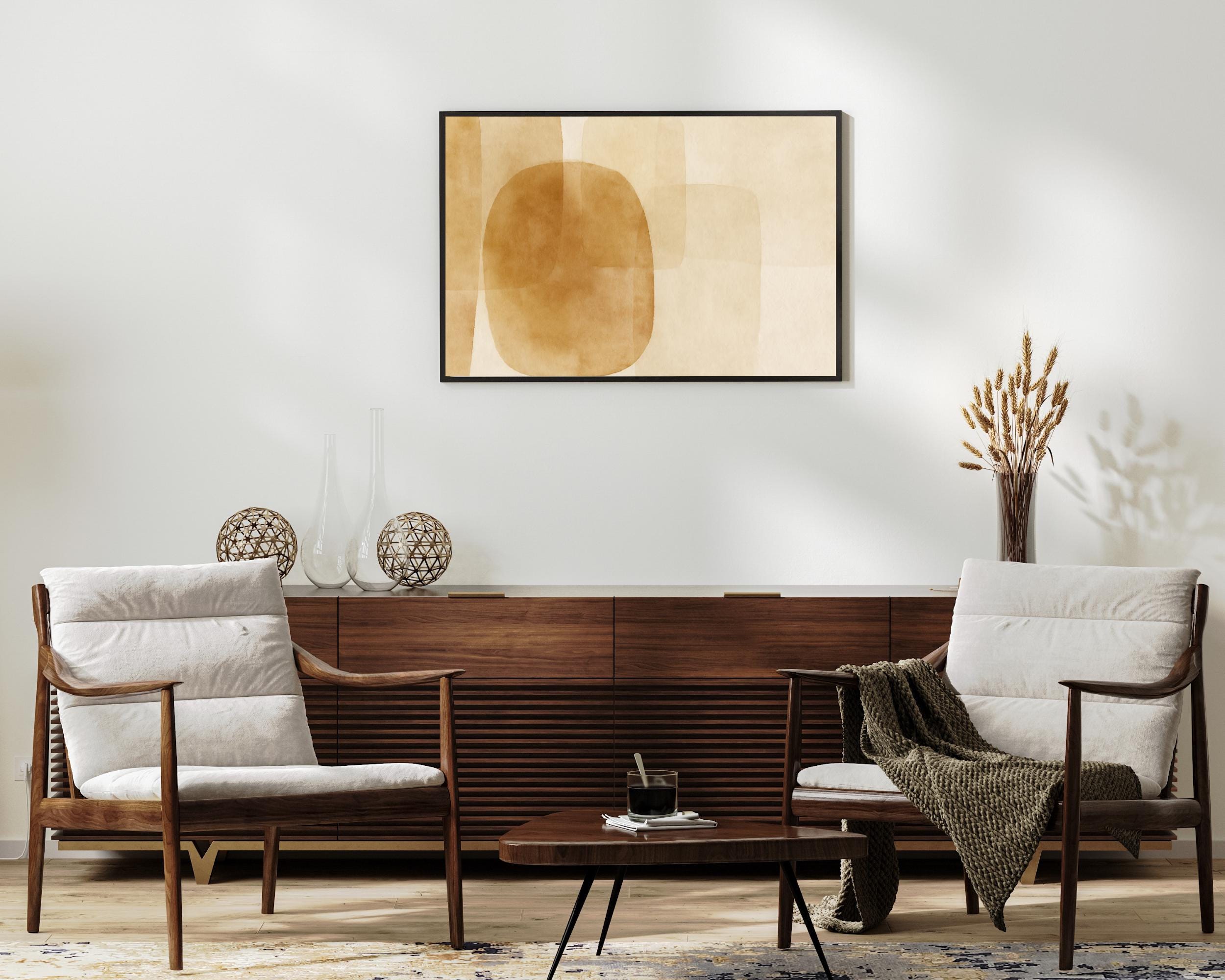 Wabi Sabi Abstract Wall Art Printable | Neutral Minimalist Art | Beige ...