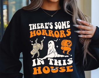 Es gibt einige Horrors in diesem Haus PNG SVG, lustiges Halloween-Shirt-Design, Geist Sublimation Clipart, gruselige Saison digitaler Download