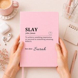 Custom Boss Gift, Funny Work Notebook, Gift for Coworker, Colleague Office Manager Supervisor Team Leader Boss Lady Gifts, Retirement Gift 4-Baby Pink