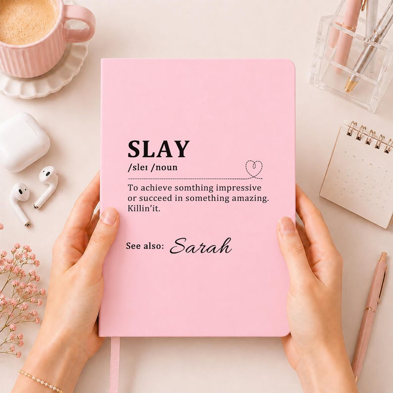 Custom Boss Gift, Funny Work Notebook, Gift for Coworker, Colleague Office Manager Supervisor Team Leader Boss Lady Gifts, Retirement Gift 4-Baby Pink