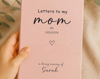 Brieven aan mijn moeder Memorial Journal, verlies van moeder gepersonaliseerd rouwnotitieboekje, moeder in de hemel, herdenking van rouwen moeder, cadeau moeder