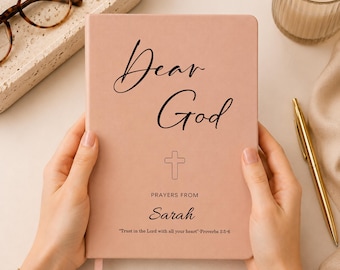 Personalized Prayer Journal, Custom Prayer Notebook for Women, Faith Journal with Name, Christian Gift Journal, Prayer Diary, Mom Gift