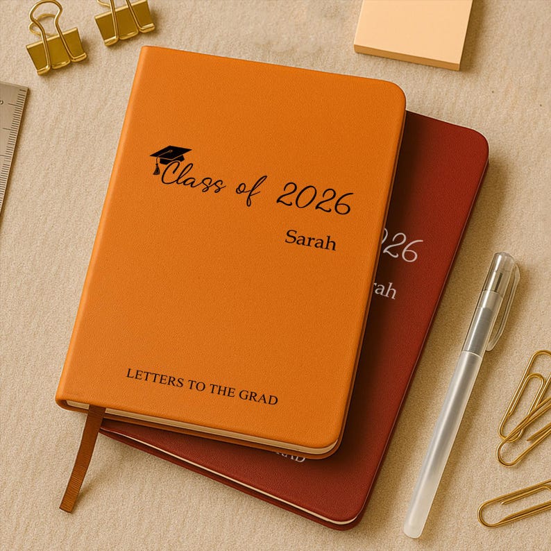Note Book For Graduation Custom Graduation Party Guest Book, Class of 2026 Grad Advice Book ...