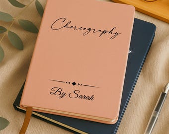 Personalized Choreography Journal, Custom Dance Notebook, Gift for Dance Teacher, Dance Competition Recital Gift, Bulk Dance Studio Gift