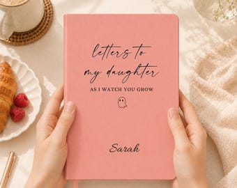 Letters to My Daughter Journal, Personalized Leather Memory Keepsake Book, Dear Daughter Journal, Custom Name Journal, Gift for Daughter