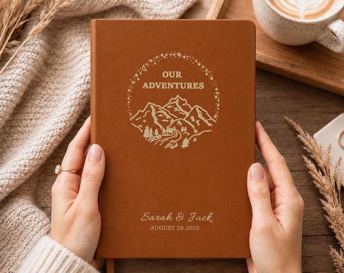 Custom Anniversary Gift, Custom Couples Memory Notebook, Personalized Adventure Journal, Our Adventure Book, Travel Gifts,Wedding Valentines