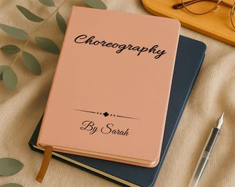 Journal de chorégraphie personnalisé, carnet de danse personnalisé, cadeau pour professeur de danse, cadeau de récital de concours de danse, cadeau de studio de danse en vrac