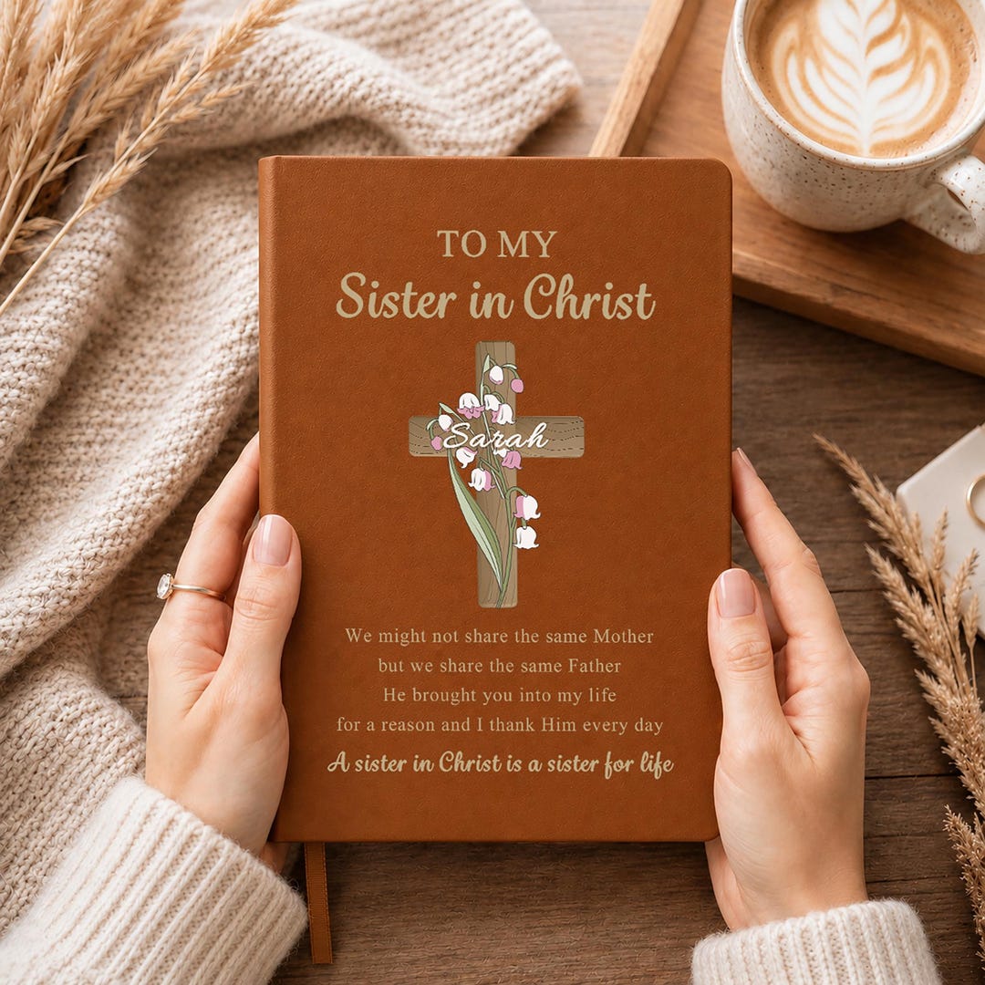 Flower Christian Gifts for Women,Bible Verse Journal,Religious Gifts for Sister in Christ,