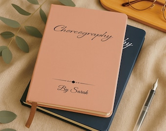 Journal de chorégraphie personnalisé, carnet de danse personnalisé, cadeau pour professeur de danse, cadeau de récital de concours de danse, cadeau de studio de danse en vrac