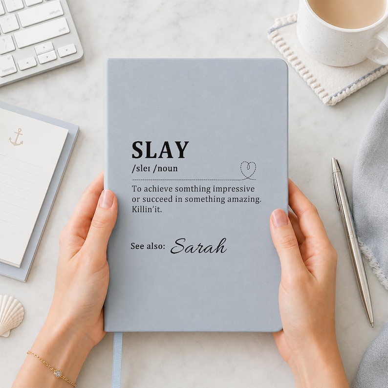Custom Boss Gift, Funny Work Notebook, Gift for Coworker, Colleague Office Manager Supervisor Team Leader Boss Lady Gifts, Retirement Gift 11-Mist Blue