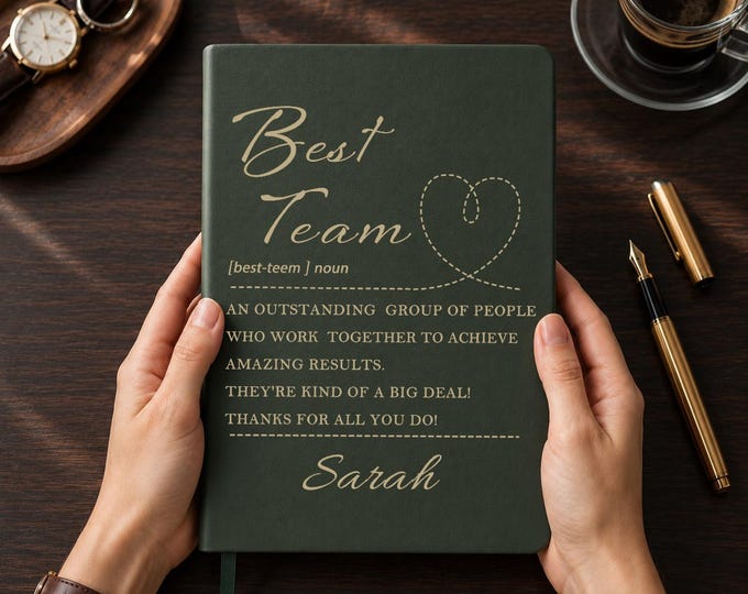 Best Team Journal,Custom Bulk Journals,Corporate Gift,Team Appreciation Gift,Appreciation Week Gift,Employee Thank You Gift,Coworker Gift