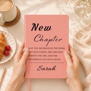 New Chapter Journal, May You Be Proud Of, Personalized Retirement Gift, Retirement of Coworker, Gift for Women, Corporate Gift, Leave Gift