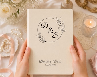 Custom Wedding Vow Books, Personalized Vow Books Wedding, Wedding Keepsake Ceremony Gift, Vow Booklets, Engagement Gift for Bride Groom