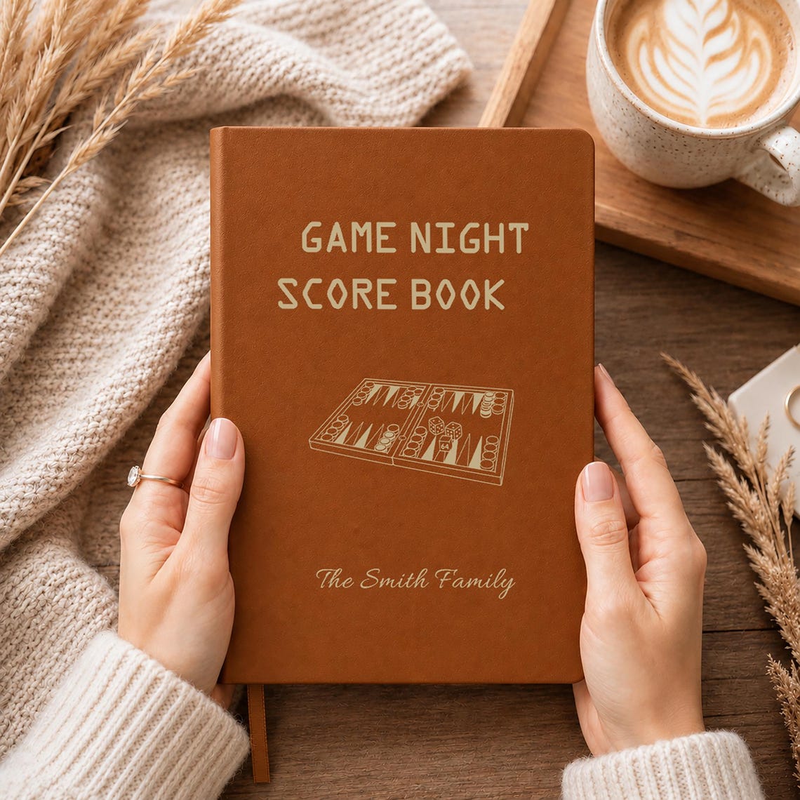 Personalized Family Game Night Score Book