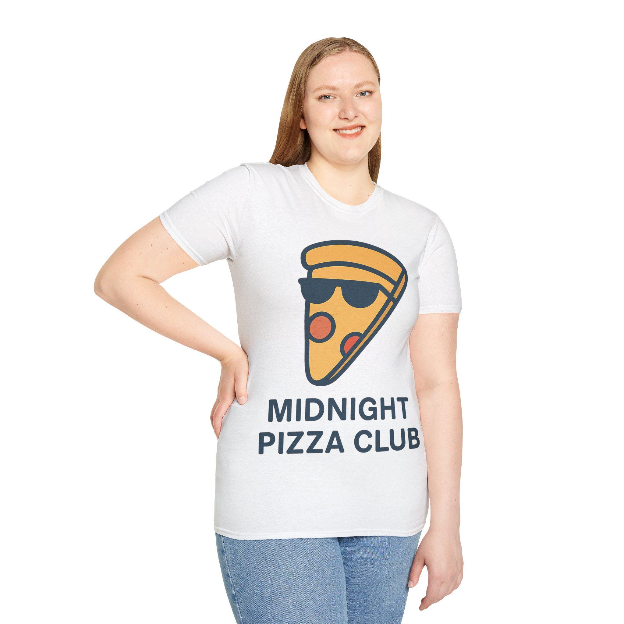 Midnight Pizza Club T-shirt | Fun Unisex Tee, Perfect for Pizza 