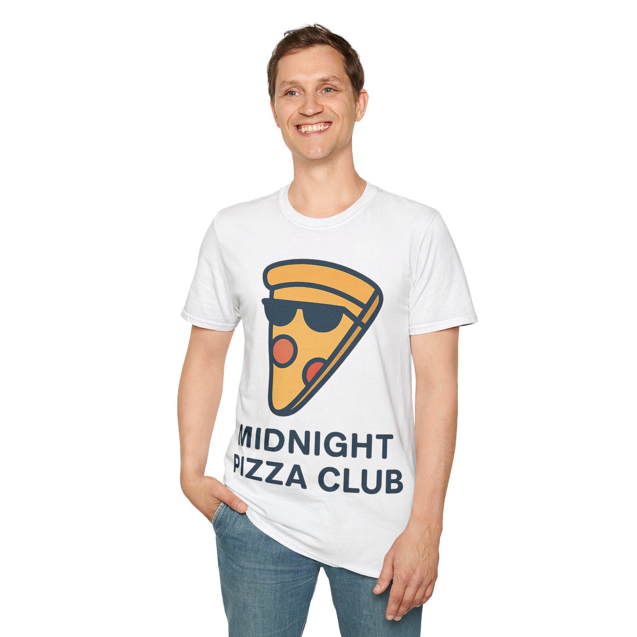 Midnight Pizza Club T-shirt | Fun Unisex Tee, Perfect for Pizza 