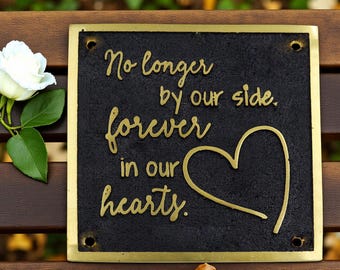 Personalised Luxury Memorial Brass Plaque
