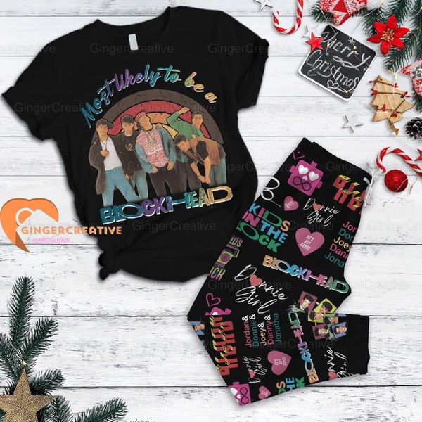 Nouvelle chemise Kids On The Block, nouveaux pyjamas Kids On The Block, t-shirt Nkotb, nouvel ensemble de pyjamas Kids On The Block, ensemble de pyjamas Nkotb