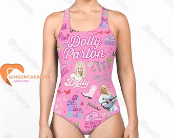 Dolly Parton Swimsuit, Dolly Parton Swimwear, Dolly Parton Bikini, Dolly Parton Bathing Suit, Dolly Parton Gift, Bikini For Women